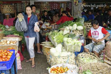 Grand marché, Denpasar Bali