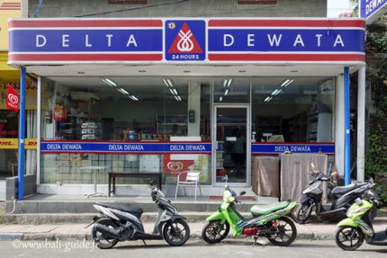 Delta Dewata, supérettes à Bali souvent ouvertes 24/24